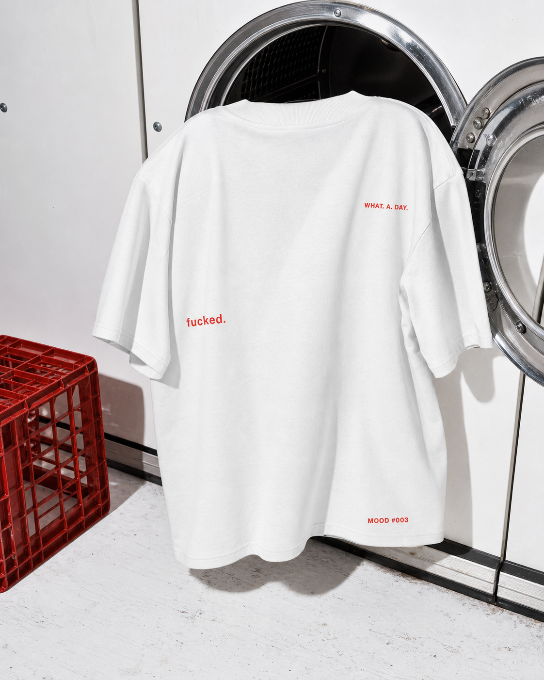 fucked. — laundromat product still life