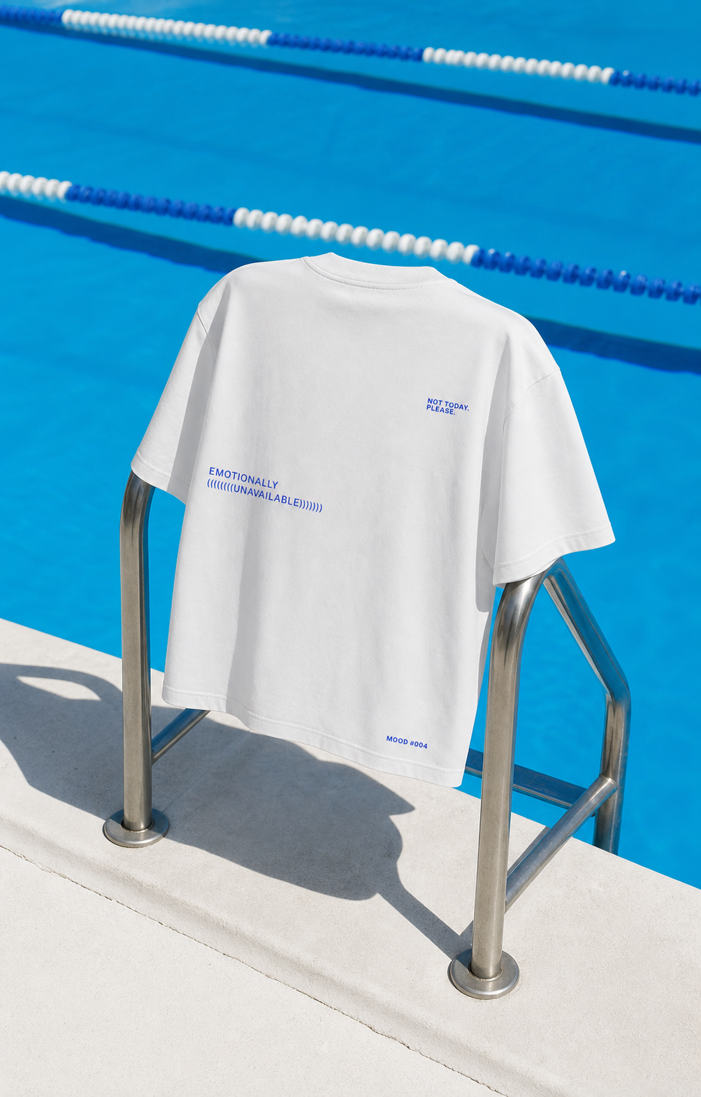 emotionally unavailable. — pool ladder product still life